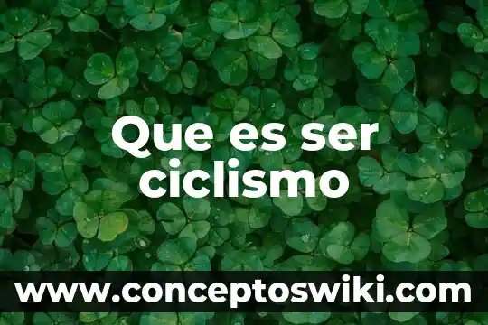 Que es ser liderazgo 4 Que es ser ciclismo