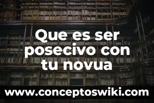 Que es clasificacion de capacitación con tu definicion 3 Que es ser posecivo con tu novua