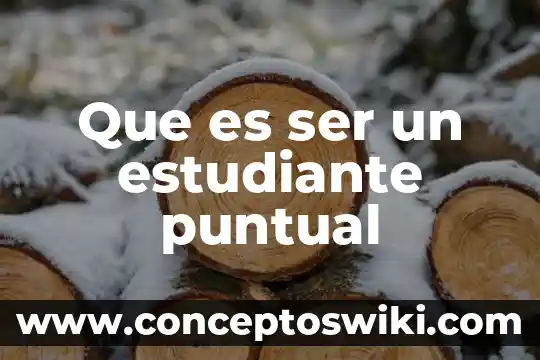 Que es asignacion de un número a un estudiante 7 Que es ser un estudiante puntual