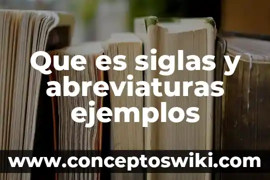 Que es el significado de las siglas pnb 4 Que es siglas y abreviaturas ejemplos