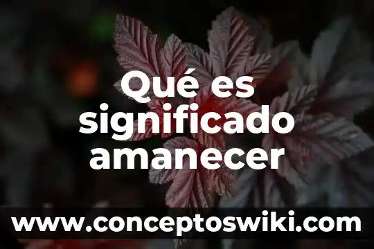 Que es la muerte significado filosofico 3 Qué es significado amanecer