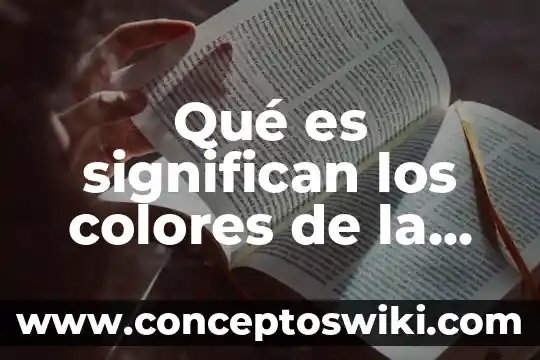 Qué es la paleta de colores en Excel 3 Qué es significan los colores de la bandera