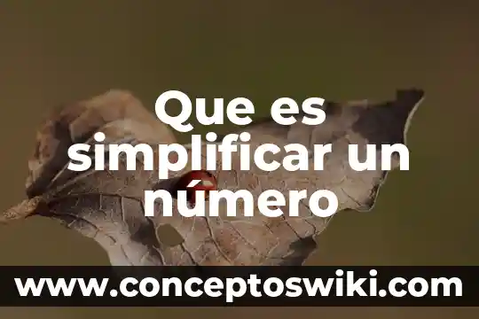 Qué es el número ORCID 4 Que es simplificar un número