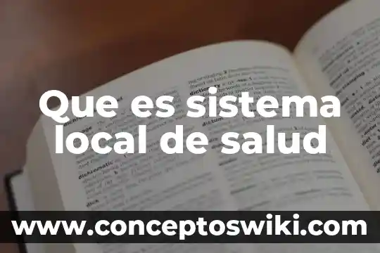Qué es un sistema de codificación 5 Que es sistema local de salud