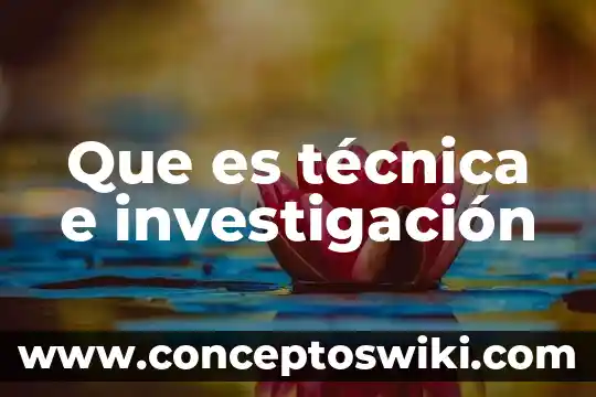 Qué es un signo e planta 3 Que es técnica e investigación