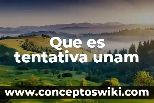 Que es a unam 4 Que es tentativa unam