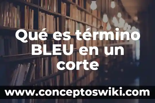 Termino resolutorio que es 6 Qué es término BLEU en un corte