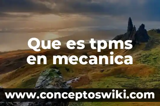 Que es tipo de operacion saldo 6 Que es tpms en mecanica