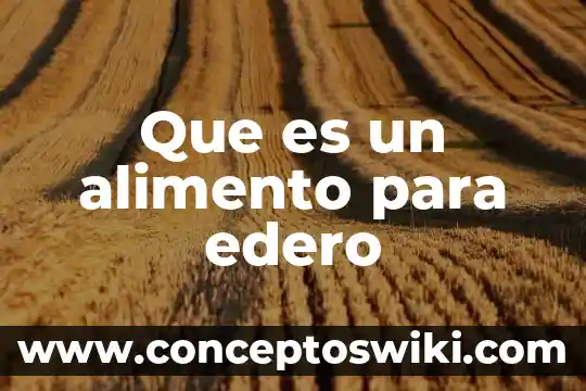 Que es el lactante de cerdo compuesto de alimento 7 Que es un alimento para edero