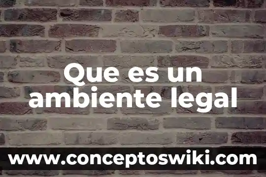 Que es el factor politico legal 5 Que es un ambiente legal