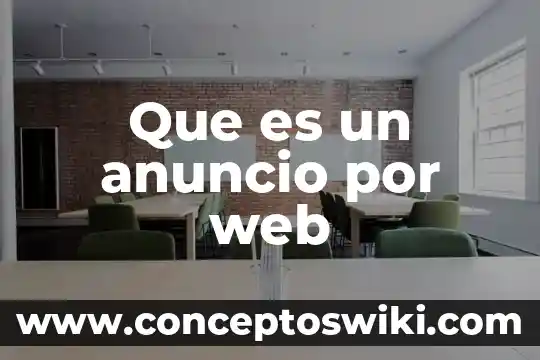 Que es tipo de operacion saldo 7 Que es un anuncio por web