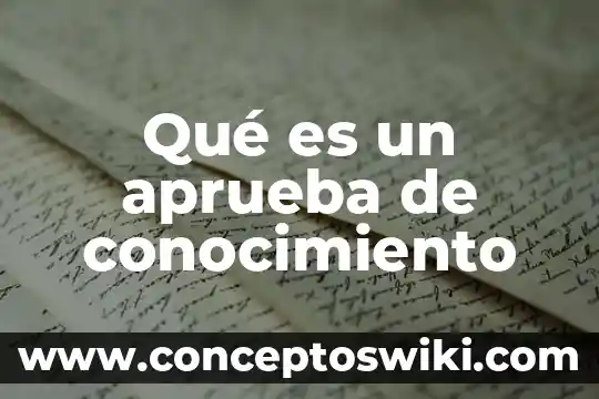 Qué es el conocimiento y tipos en derecho 5 Qué es un aprueba de conocimiento