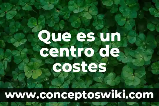 Vestigios de linaje que es 5 Que es un centro de costes