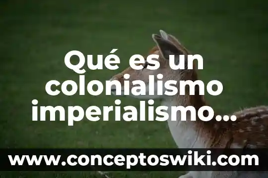 ¿Qué es el bloque capitalismo Estados Unidos? 6 Qué es un colonialismo imperialismo socialismo y capitalismo