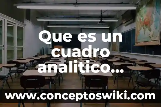 Índice analítico en Word que es 7 Que es un cuadro analitico concepto