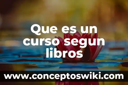 Que es nombre del curso ejemplo 8 Que es un curso segun libros