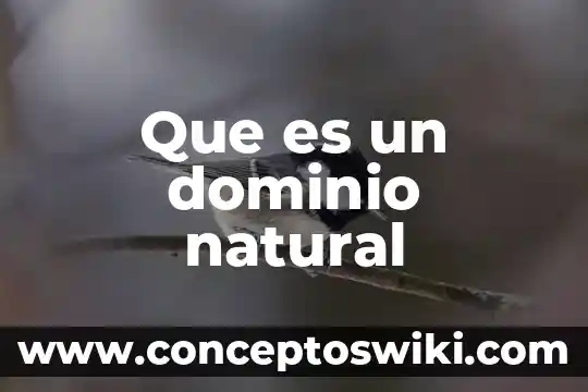 Que es un jardin natural 4 Que es un dominio natural