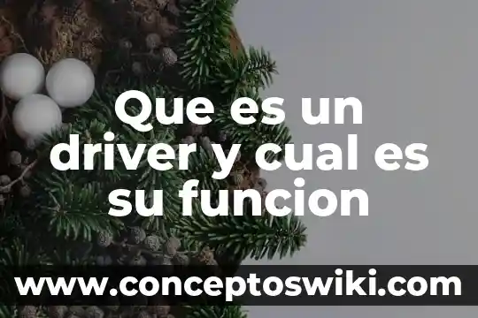 Que es un driver informatico 3 Que es un driver y cual es su funcion