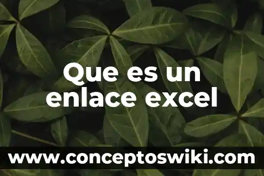 Que es una filaa en excel 4 Que es un enlace excel