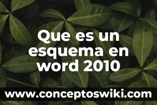 Que es integral word 3 Que es un esquema en word 2010