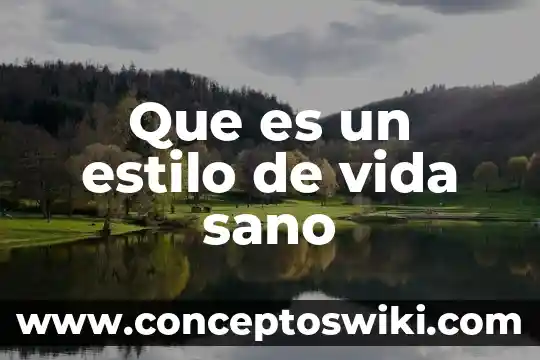 Que es estilo de vida sin residuos 7 Que es un estilo de vida sano