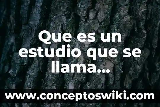 Objetivo de estudio de la psicología que es 8 Que es un estudio que se llama exhudado