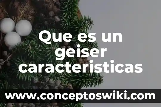 Que es el ciclo del agua y sus caracteristicas 6 Que es un geiser caracteristicas