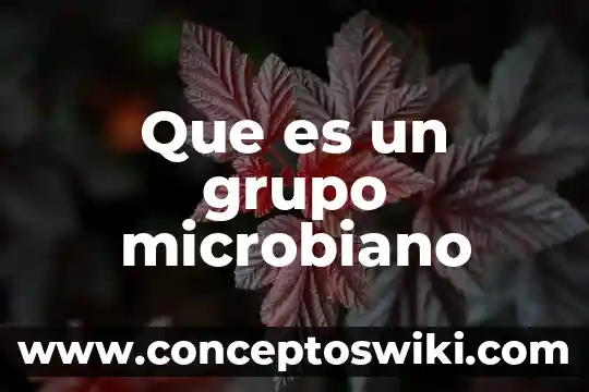 Que es la enciclopedia grupo oceano 8 Que es un grupo microbiano