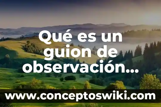 Qué es una blanca según la Biblia 3 Qué es un guion de observación según aprendizajes clave