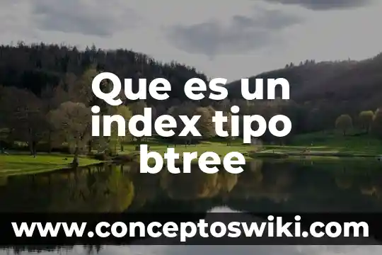 Que es un funtional index base de datos 7 Que es un index tipo btree