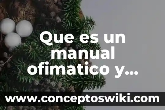 Que es un manual digital 8 Que es un manual ofimatico y para que sirve