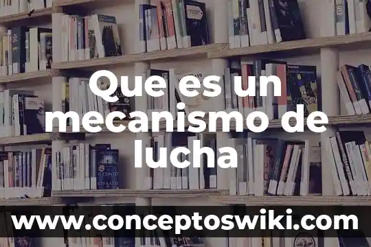 Que es espíritu de lucha definición 5 Que es un mecanismo de lucha