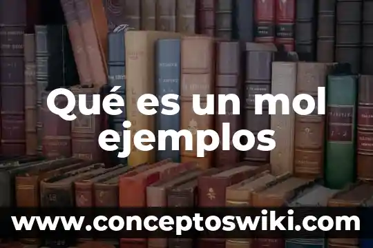 Que es el sol y su ejemplos 6 Qué es un mol ejemplos