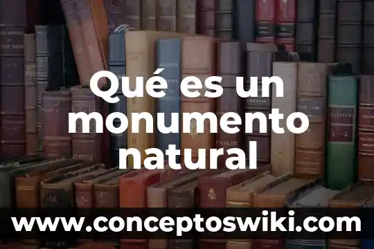 Que es frontera natural 6 Qué es un monumento natural