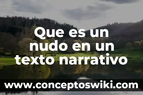 Que es texto y los propositos comunicativos 3 Que es un nudo en un texto narrativo