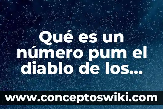 Que es uns escultura de un animal 8 Qué es un número pum el diablo de los números