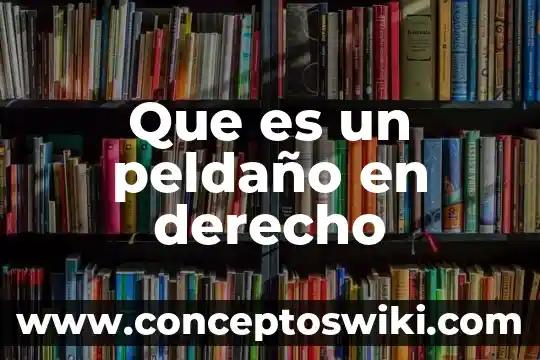 Que es un precedente en derecho 3 Que es un peldaño en derecho