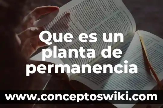 Que es palustre planta 5 Que es un planta de permanencia