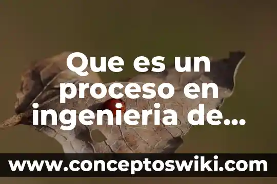 Que es el almacen de productos en proceso 8 Que es un proceso en ingenieria de software