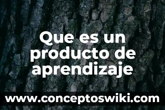Que es consistencia de un producto 4 Que es un producto de aprendizaje