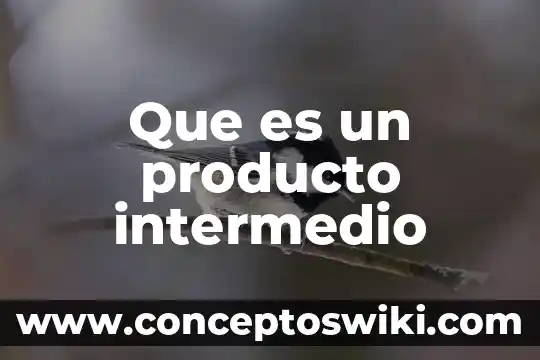 Que es el producto en una empresa 5 Que es un producto intermedio