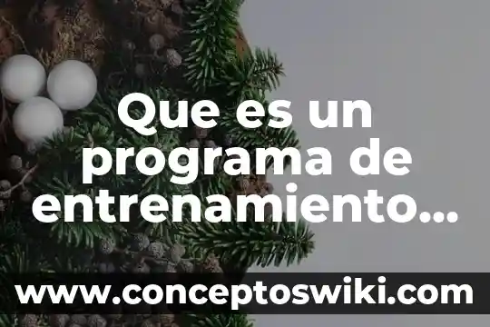 Que es una tecnica de entrenamiento mental 5 Que es un programa de entrenamiento de personal