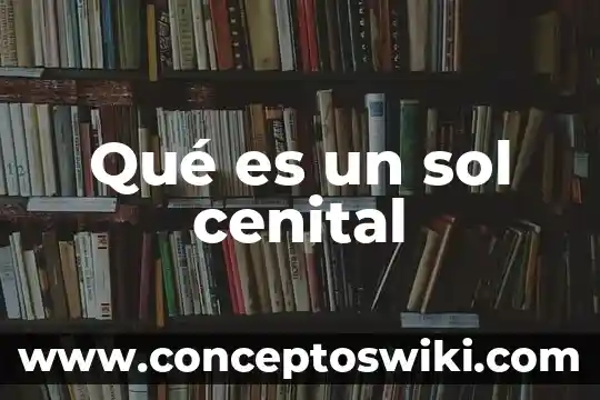 Aque se le llama sol y que es un gel 3 Qué es un sol cenital