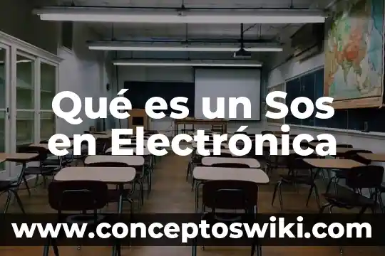 Que es la firma electronica para tramite de reconocimiento conacyt 6 Qué es un Sos en Electrónica