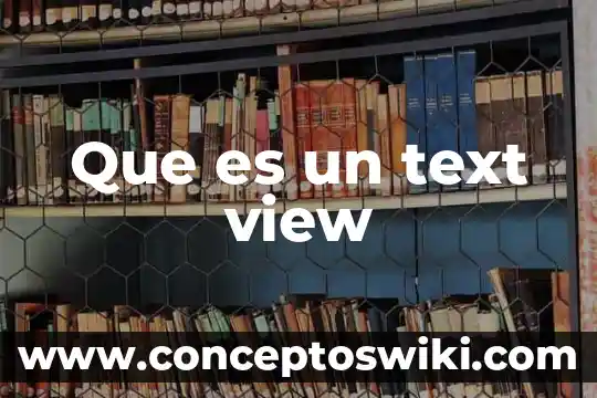 Que es una rectificadora de superficies planas horizontales 4 Que es un text view