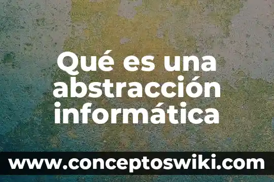 USB HDD que es informática 8 Qué es una abstracción informática