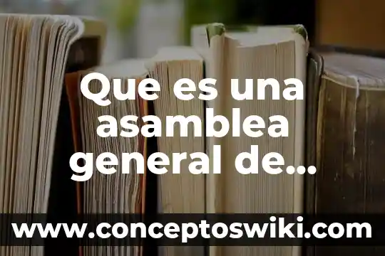 Qué es una asamblea y sus tipos 3 Que es una asamblea general de asociados