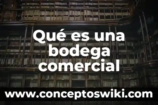 Qué es bodega su significado 5 Qué es una bodega comercial