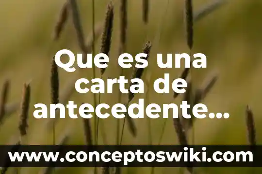 Carta psicrométrica que es 6 Que es una carta de antecedente no penales