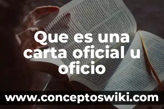 Que es una norma oficial definicion.de 5 Que es una carta oficial u oficio